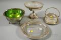 Four Silver and Glass Items