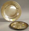 Two Sterling Silver Platters