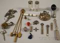 Group of Mostly Silver Sewing Items