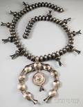 Navajo Dime Squash Blossom Necklace