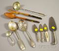 Group of Silver and Silvermounted Flatware Items