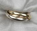 18kt Tricolor Gold Trinity Ring Cartier