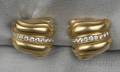 18kt Gold and Diamond Earclips Barry KieselsteinCord