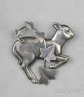 Sterling Silver Brooch Georg Jensen