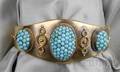Antique 14kt Gold and Turquoise Bracelet
