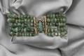 Antique Gold and Emerald Bead Bracelet