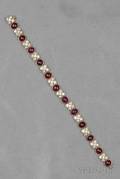 18kt Gold Ruby and Diamond Bracelet Van Cleef  Arpels