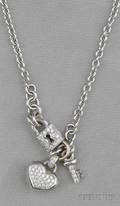 18kt White Gold and Diamond Necklace Retailed by Pageo