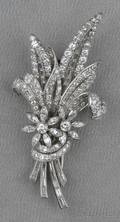 Platinum and Diamond Brooch Retailed by Garrard  Co