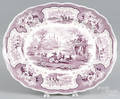 Purple Staffordshire Palestine platter