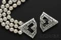 Pair of Platinum and Diamond Dress Clips Mounted by Cartier