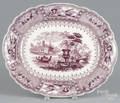 Purple Staffordshire Canova platter