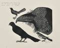 Leonard Baskin American 19222000 Lot of Four Animal Subjects Crows