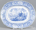 Blue Staffordshire Caledonia platter