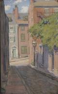 Jeannette W McMullin American 19th20th Century Acorn Street Beacon Hill Boston
