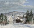 Carl Wuermer American 19001981 Village in Winter
