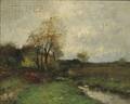 John Francis Murphy American 18531921 Early Autumn Landscape with Stream