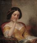George Augustus Baker Jr American 18211880 Young Woman Reading