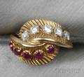 18kt Gold Ruby and Diamond Ring Van Cleef  Arpels