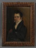 American School 19th Century Portrait of Benjamin Metcalf of Wilmington Vermont
