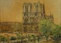 French School 20th Century View of Notre Dame