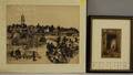 European School 20th Century Lot of Two Etchings William Strang British 18591921 Marshy View to Village