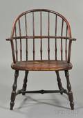 Redpainted Sackback Windsor Chair