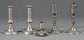 Five Pewter Lighting Items