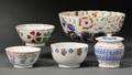 Five Assorted Polychromedecorated Ceramic Items