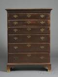 Brownpainted Chippendale Tall Chest of Drawers