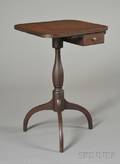 Federal Cherry Candlestand with Drawer