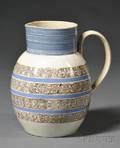 Mochaware Pitcher with Slipinlaid Banding