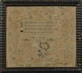 Quaker School Needlework Sampler