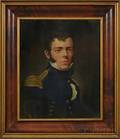American School 19th Century Portrait of a Young Military Officer