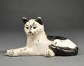 Cast Iron Reclining Cat Doorstop