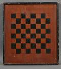 Two Painted Wood Checkerboards