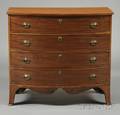 Federal Carved Cherry and Mahogany Veneer Inlaid Swellfront Chest of Drawers