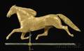 Molded Gilt Copper Ethan Allen Running Horse Weather Vane