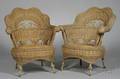 Pair of Fancy Wicker Armchairs