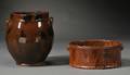 Redware Jar and Cake Crock