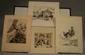George Albert Gale American 18931951 Lot of Four Nauticalthemed Etchings Haul Line