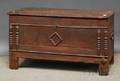 Oak Blanket Chest with Applied Moldings