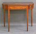 Federal Inlaid Mahogany Card Table
