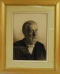 Will J Quinlan American 18771963 Portrait Bust of a Gentleman in Formal Attire