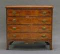 Federal Inlaid Birch Bowfront Fourdrawer Chest