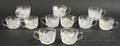 Set of Eleven Hawkes Colorless Cut Glass Punch Cups