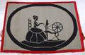 Spinning Wheel Scenic Hooked Rug