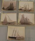 John S Johnston BritishAmerican c 18391899 Lot of Five Yachting Images Sea Fox Viator