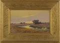 American School 20th Century Two Works Landscape at Sunset
