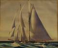 Sandor Bernath American 18921984 Ship in Full Sail